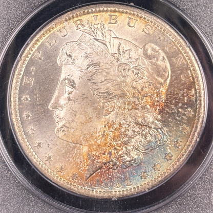 1884 CC Morgan Dollar Rattler PCGS MS65 CAC Toner