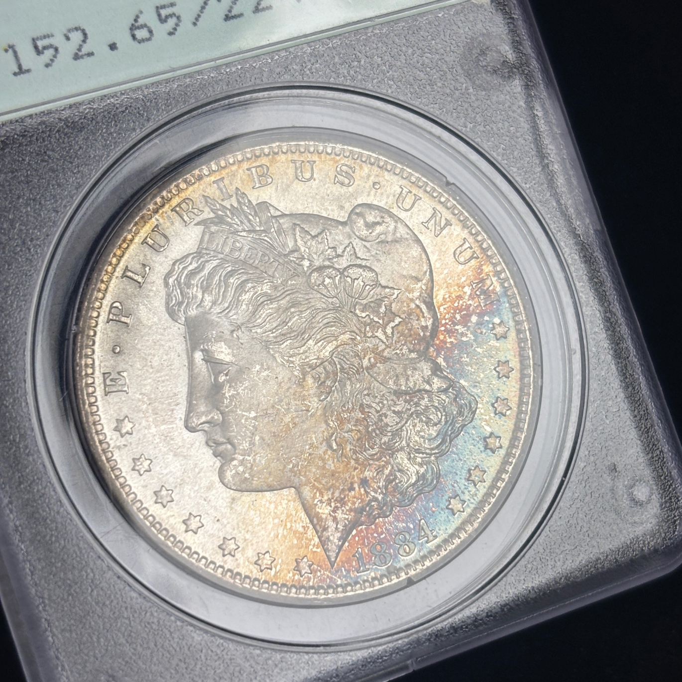 1884 CC Morgan Dollar Rattler PCGS MS65 CAC Toner