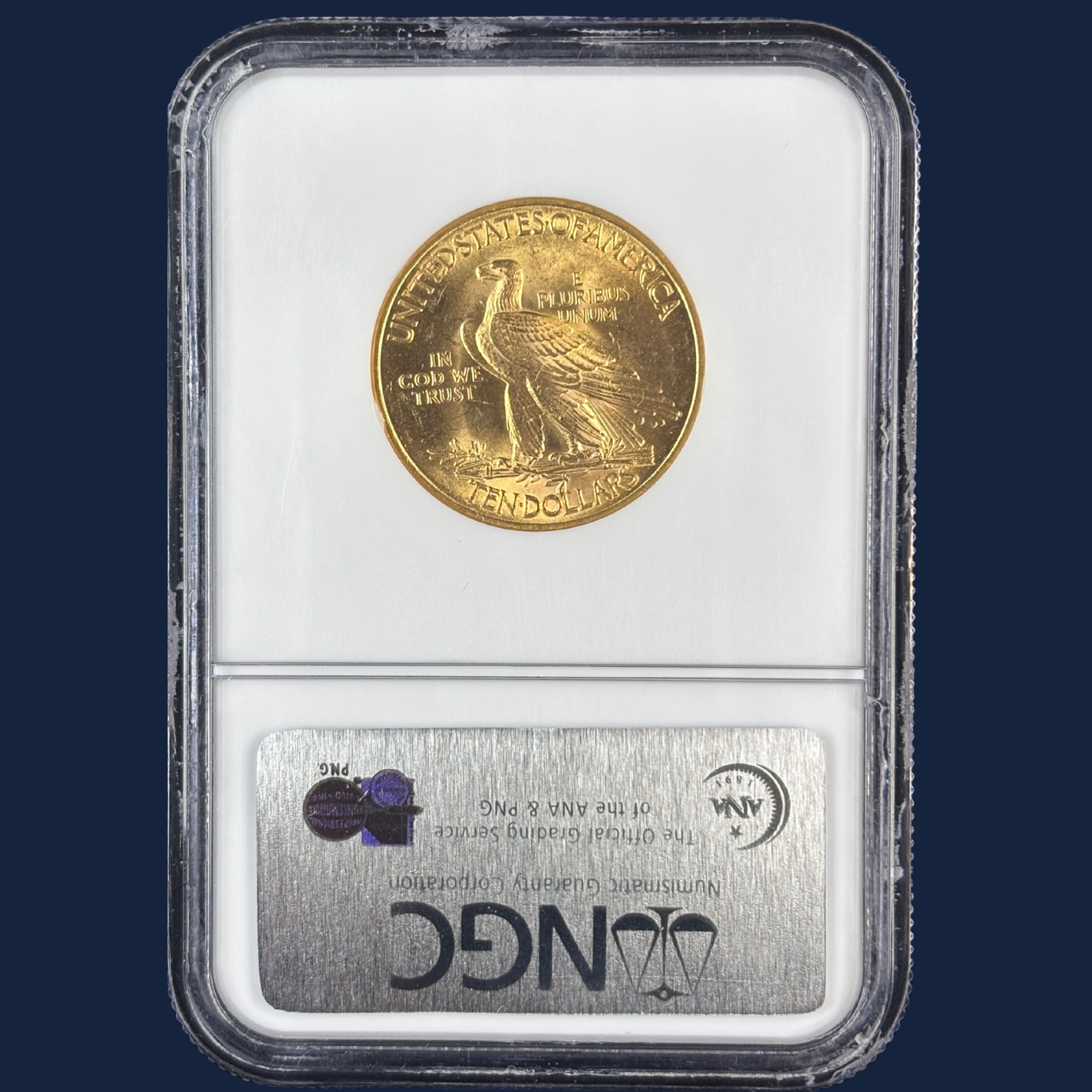 1932 $10 Indian Head Gold Eagle Coin NGC MS64 Older Holder Fresh Look