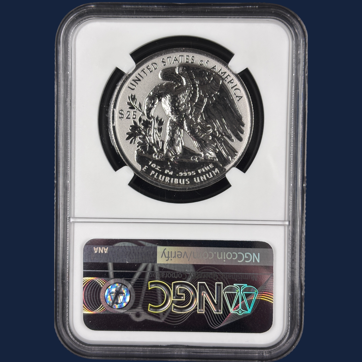 2019 W American Eagle $25 Palladium High Relief Reverse PF70 Early Releases NGC