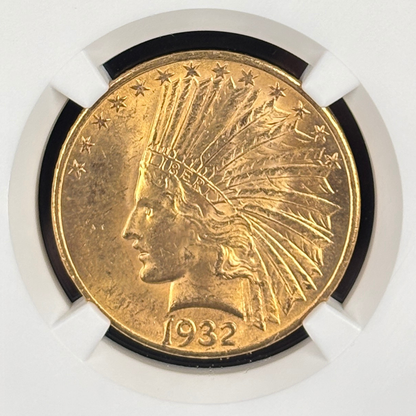 1932 Indian Head $10 Gold Eagle – NGC MS64 – Pre-1933 U.S. Gold Coin
