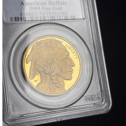 2010 W American Gold Buffalo $50 Gold Coin PCGS PR70DCAM