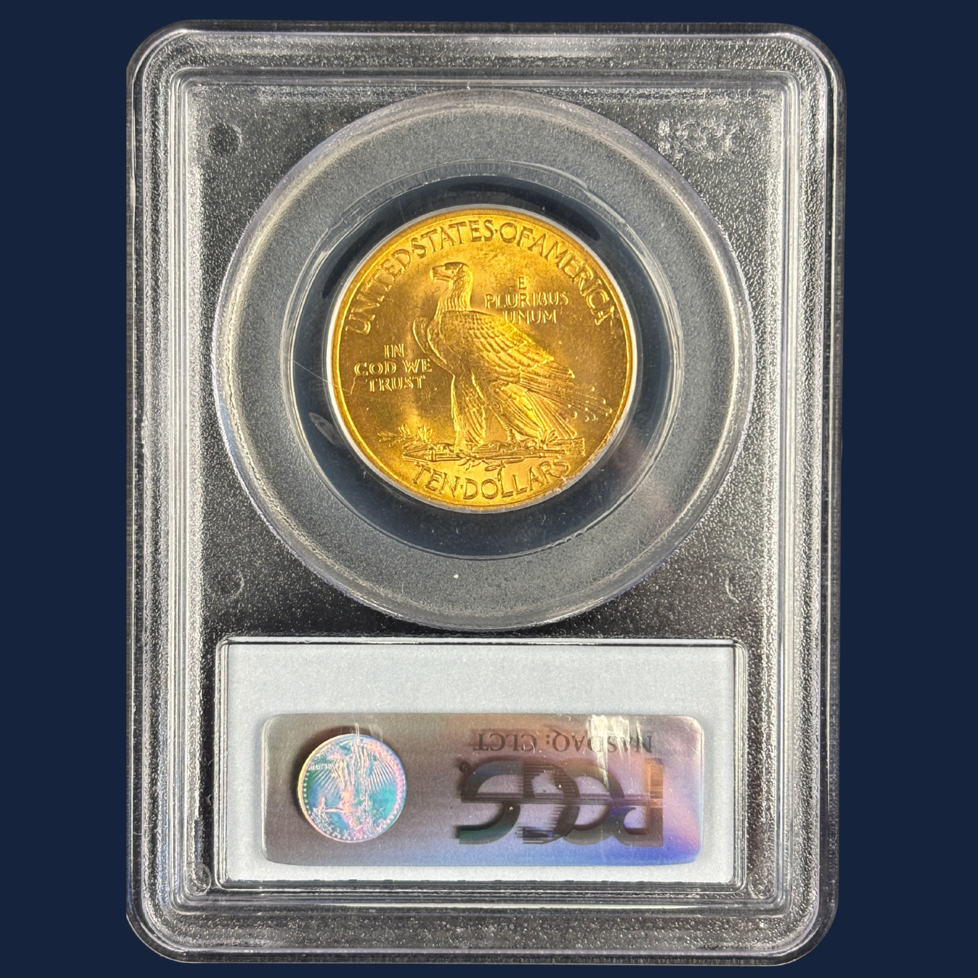 1932 $10 Indian Head Gold Eagle PCGS MS64 CAC Looks GEM Phenomenal Color