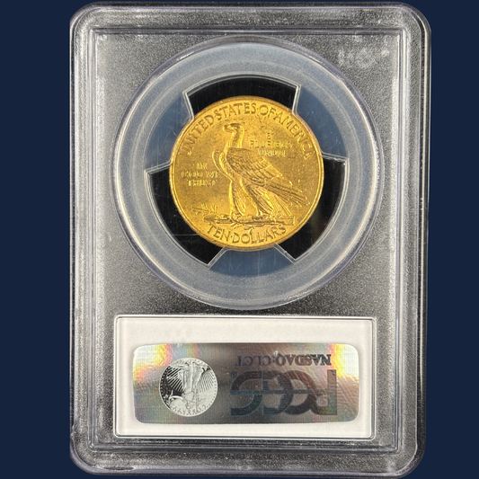 1909 $10 Indian Head Eagle Gold US Coin PCGS MS63 Elusive Key Date Frosty Luster