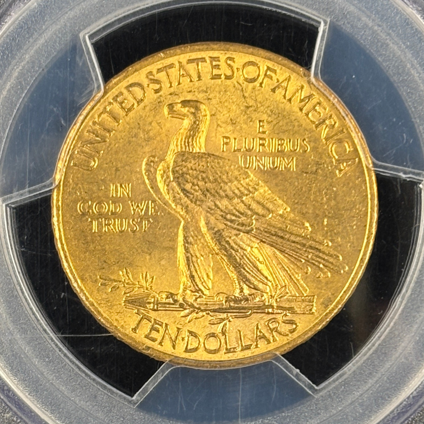 1909 $10 Indian Head Eagle Gold US Coin PCGS MS63 Elusive Key Date Frosty Luster