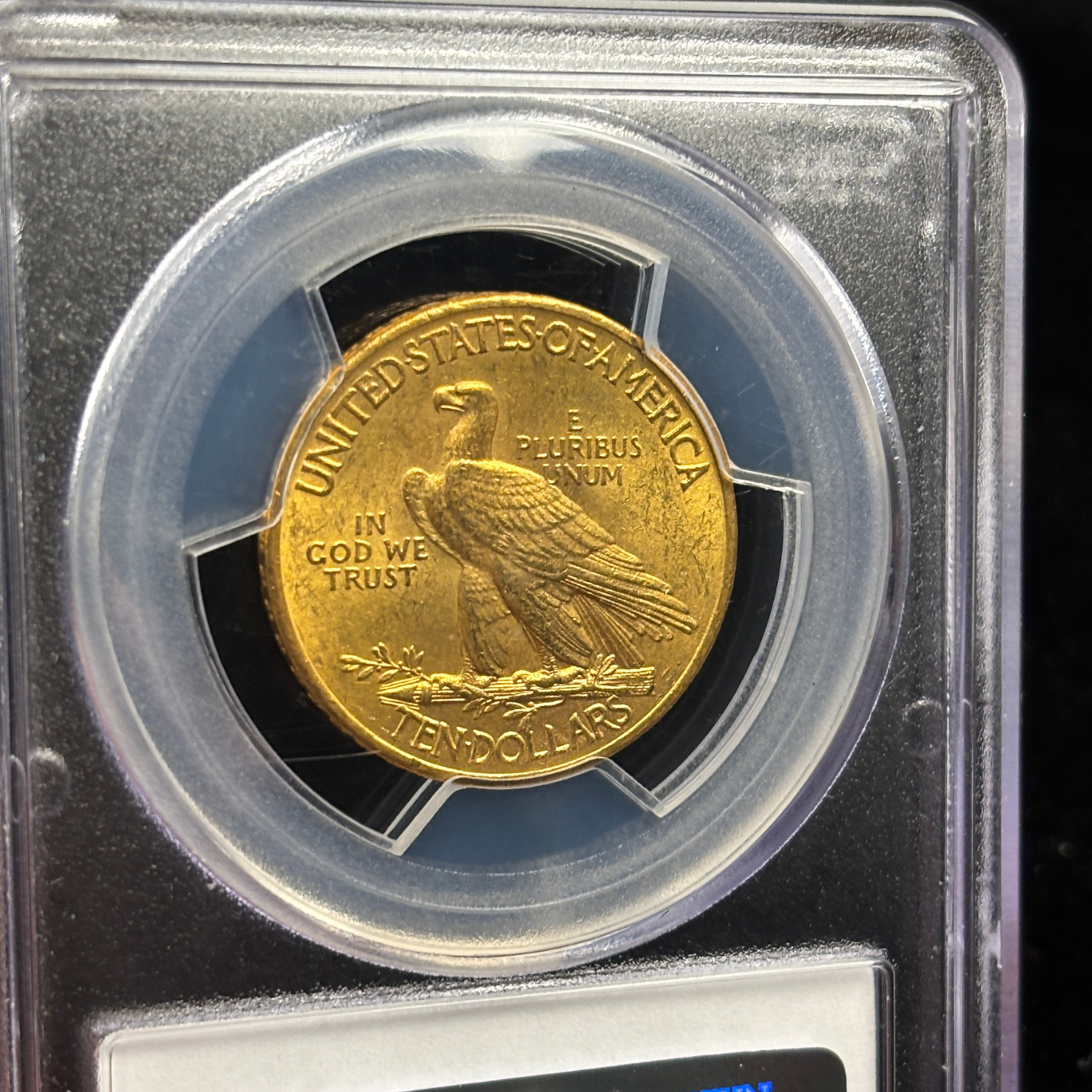 1909 $10 Indian Head Eagle Gold US Coin PCGS MS63 Elusive Key Date Frosty Luster