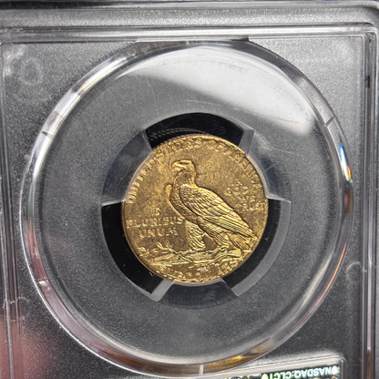 1909-D $5 Indian Head Gold Half Eagle PCGS MS63 CAC US Gold Coin