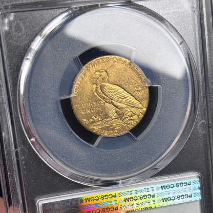 1908 $5 Indian Head Half Eagle PCGS MS 63 CAC First Year of Issue US GOLD COIN