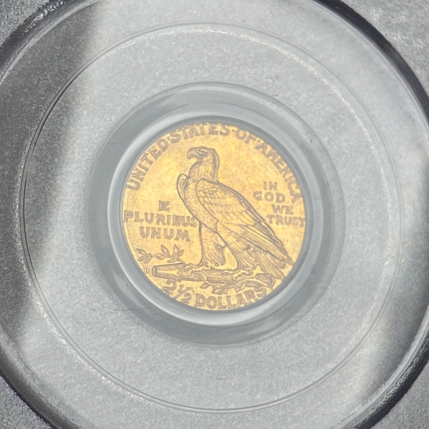 1925 D $2.5 Indian Head Quarter Eagle Gold Coin PCGS MS64 CAC Old Holder