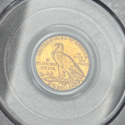 1925 D $2.5 Indian Head Quarter Eagle Gold Coin PCGS MS64 CAC Old Holder