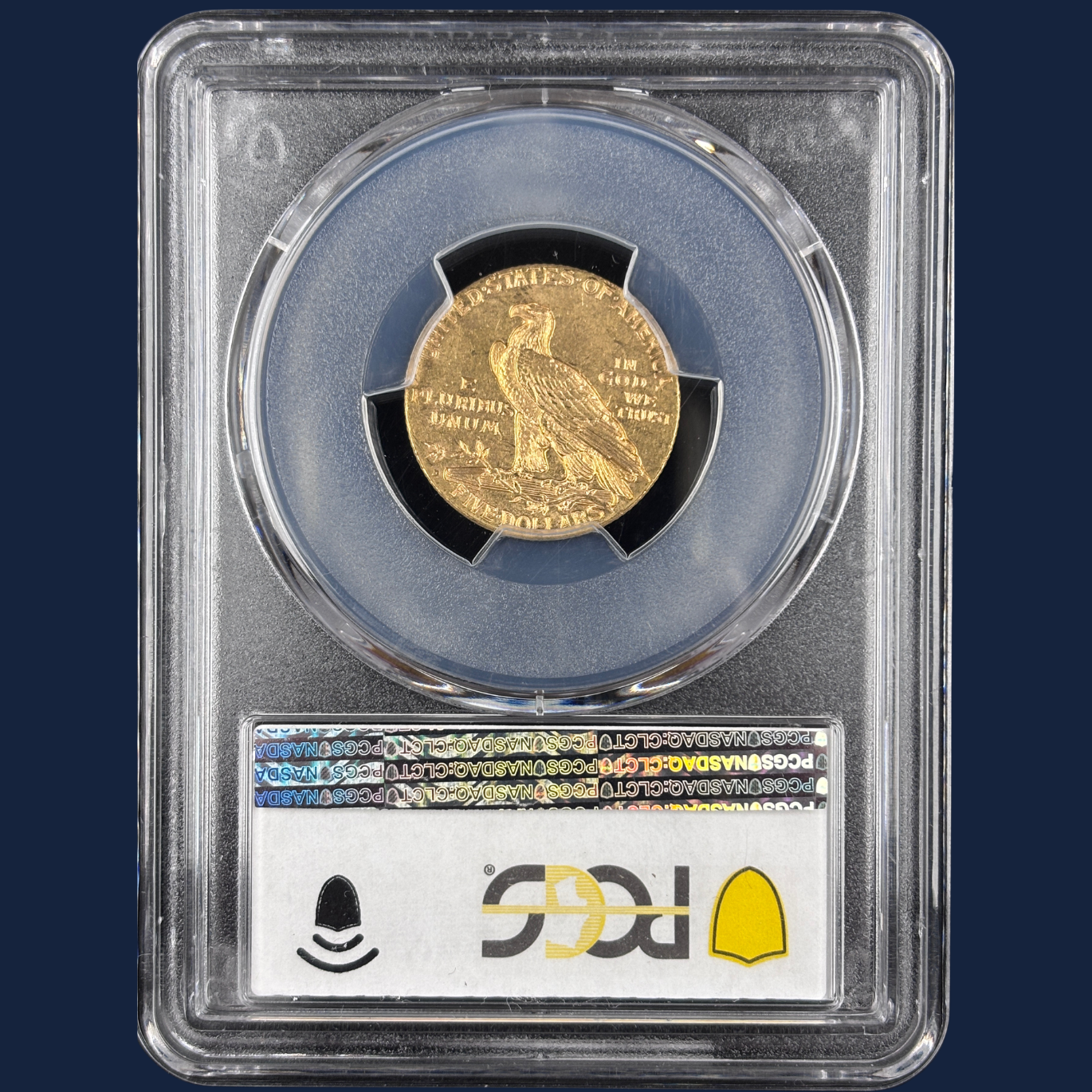 1909 D $5 Indian Head Half Eagle PCGS MS63 CAC Stunner