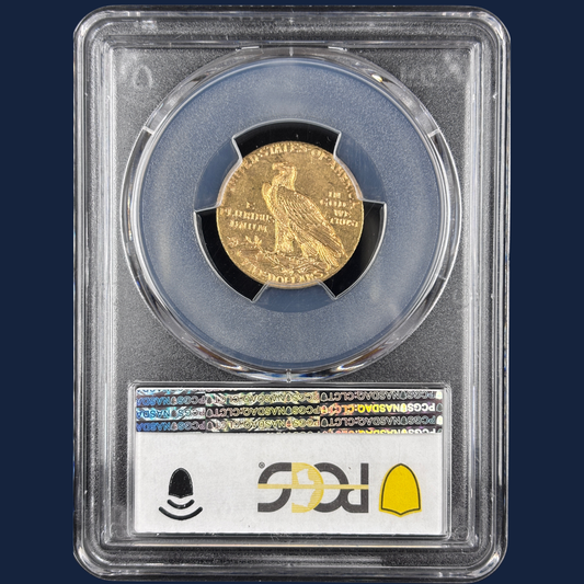 1909 D $5 Indian Head Half Eagle PCGS MS63 CAC Stunner
