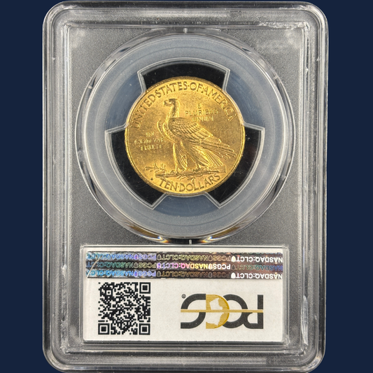 1914 D $10 Indian Head Eagle Gold US Coin Solid for the Grade PCGS MS63
