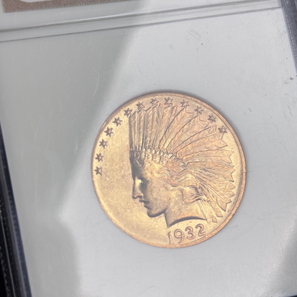 1932 Indian Head $10 Gold Eagle – NGC MS64 – Pre-1933 U.S. Gold Coin