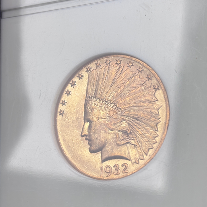 1932 Indian Head $10 Gold Eagle – NGC MS64 – Pre-1933 U.S. Gold Coin
